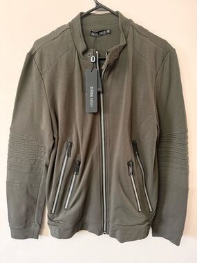 Antony Morato Men's Olive Green Zip-Up Bomber Jacket(brand new)